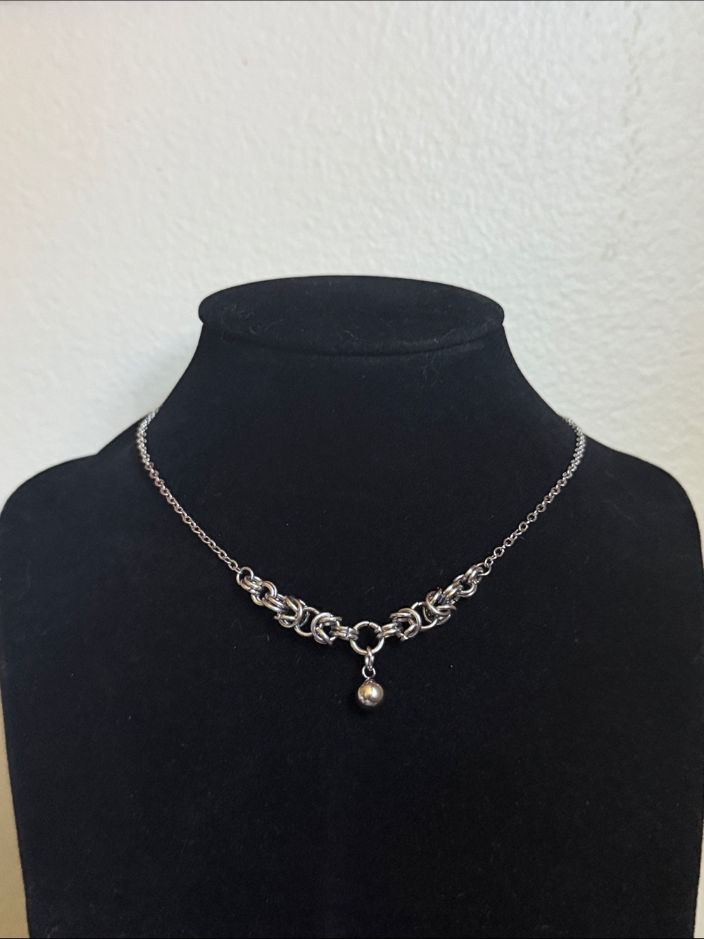 Y2K Ball Pendant Chain Maille Necklace